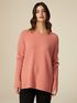 Seamless rib knit sweater image number 0