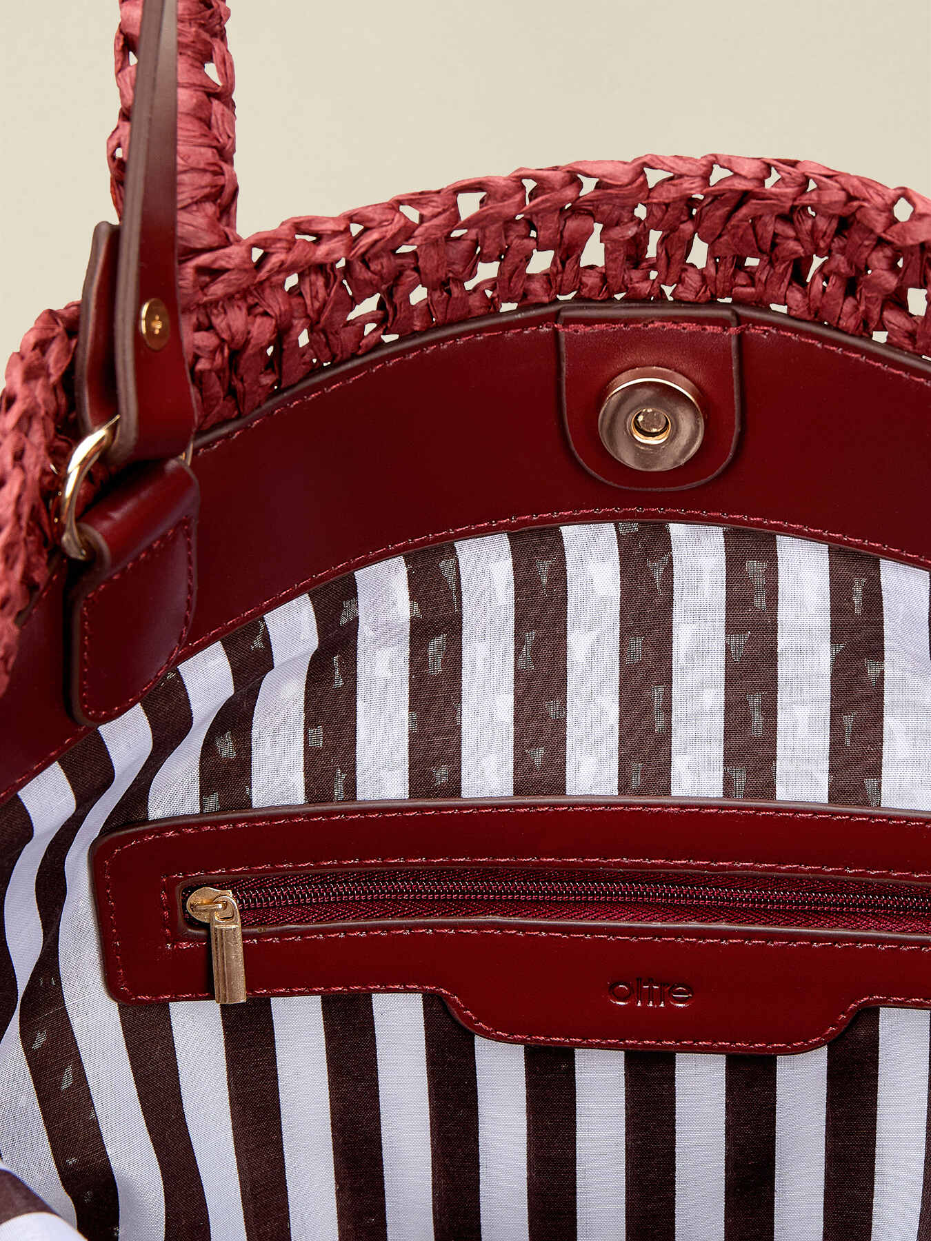 Woven raffia shopper image number 3