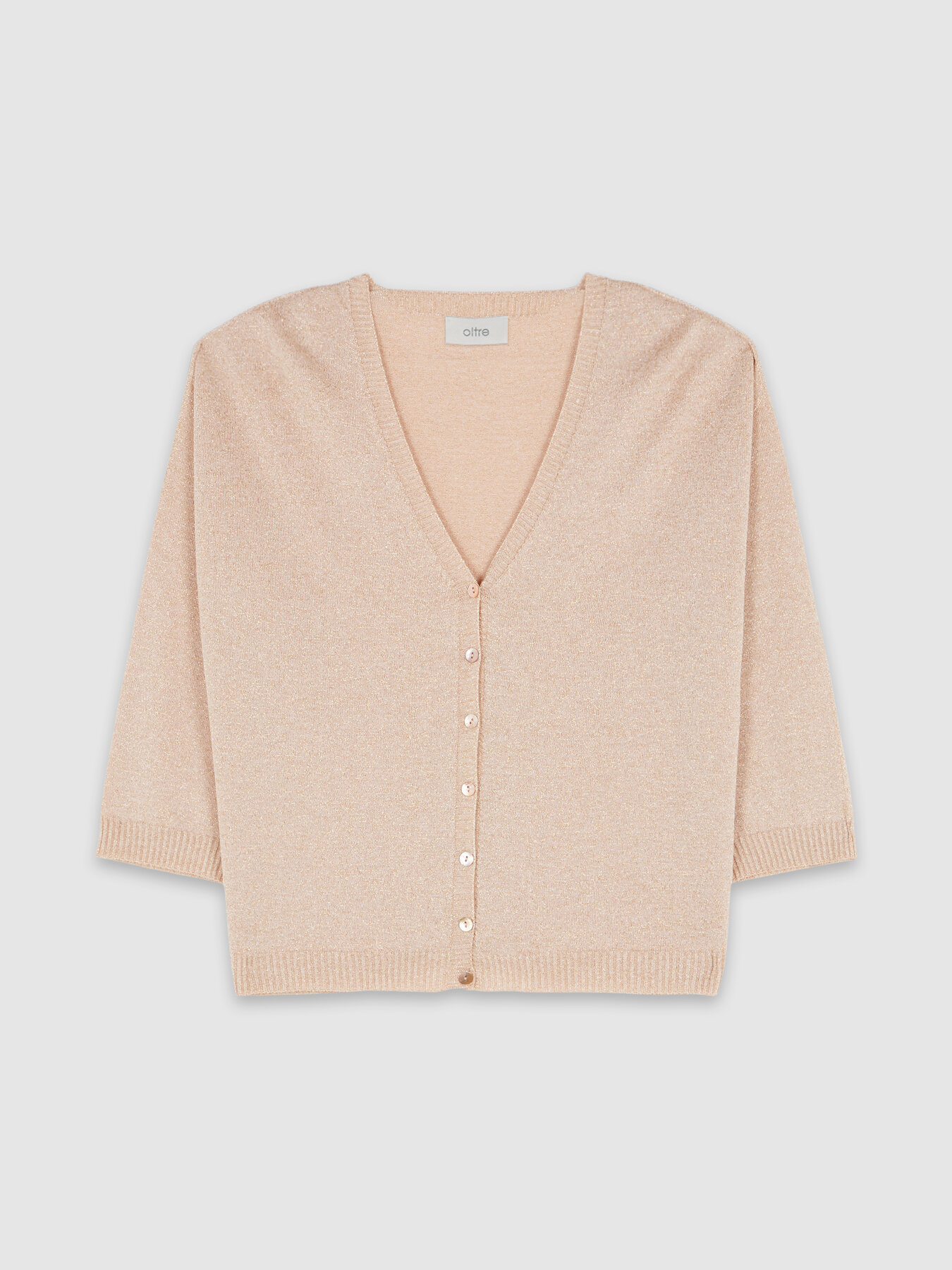 Cárdigan corto de lúrex image number 3