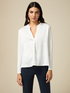Two-material long sleeve T-shirt image number 0