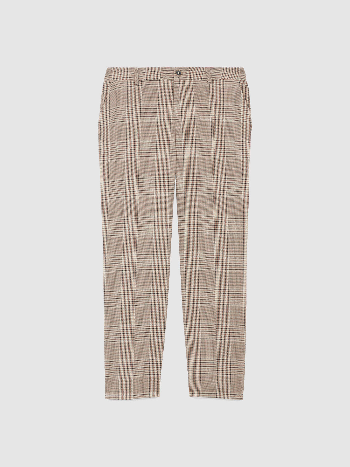 Pantal&oacute;n pitillo de cuadros image number 3