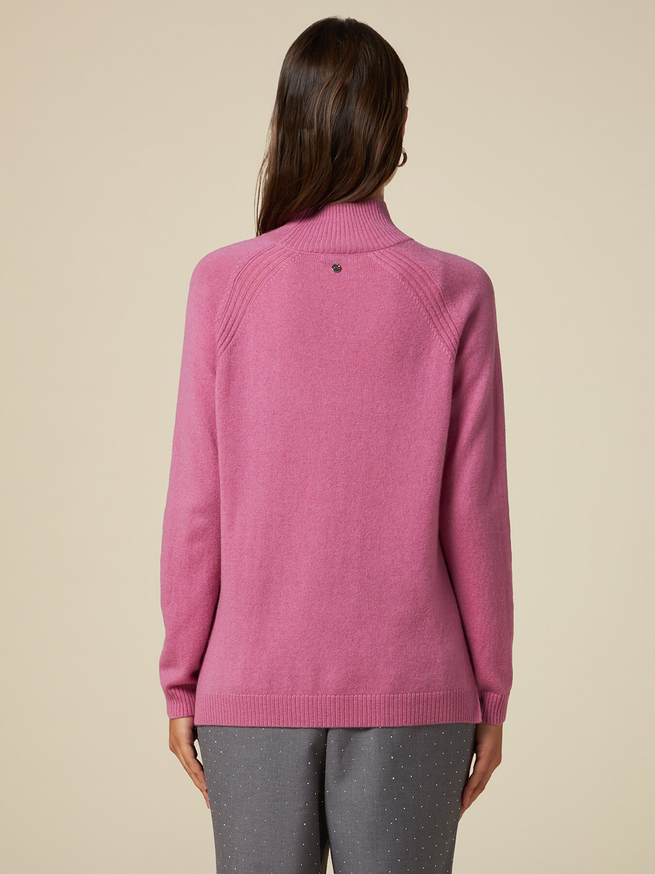 Pullover mit Stehbundkragen aus Kaschmirgemisch image number 1