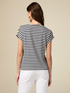 Gestreiftes T-Shirt mit Kristallen image number 1
