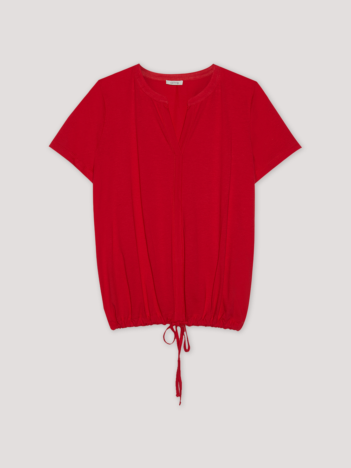 T-shirt avec cordon de serrage dans le bas image number 3