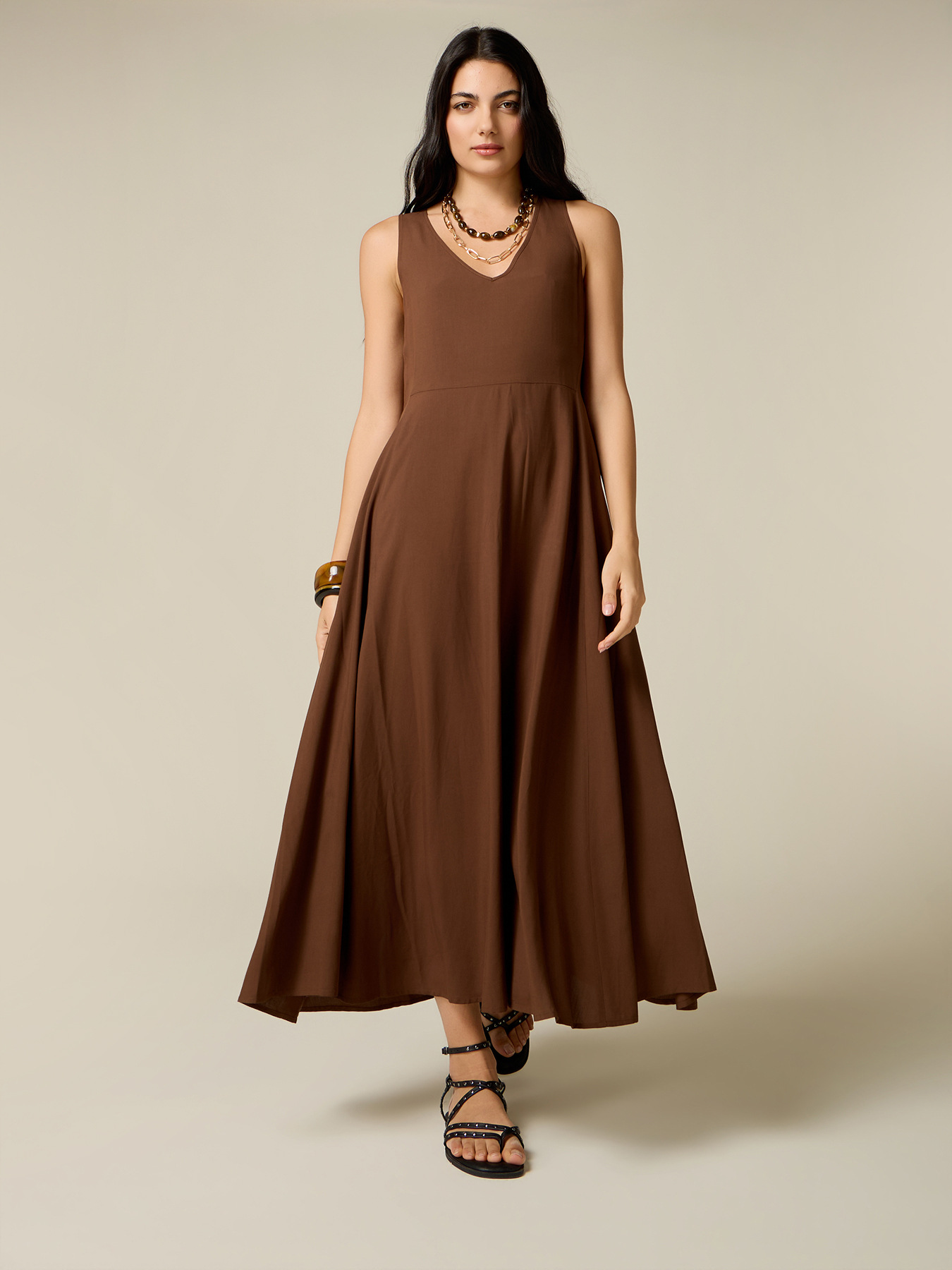 Long viscose dress image number 0