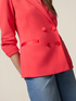 Double-breasted blazer in crepe fabric image number 2