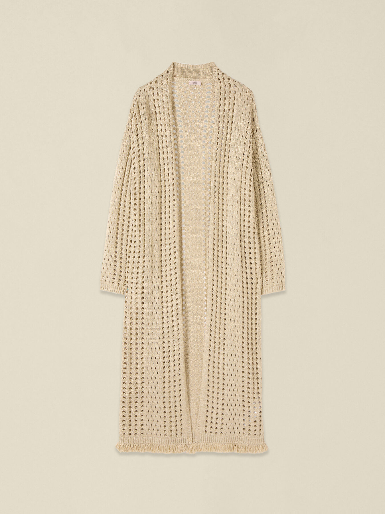 Maxi-Cardigan aus durchbrochenem Lurex image number 3