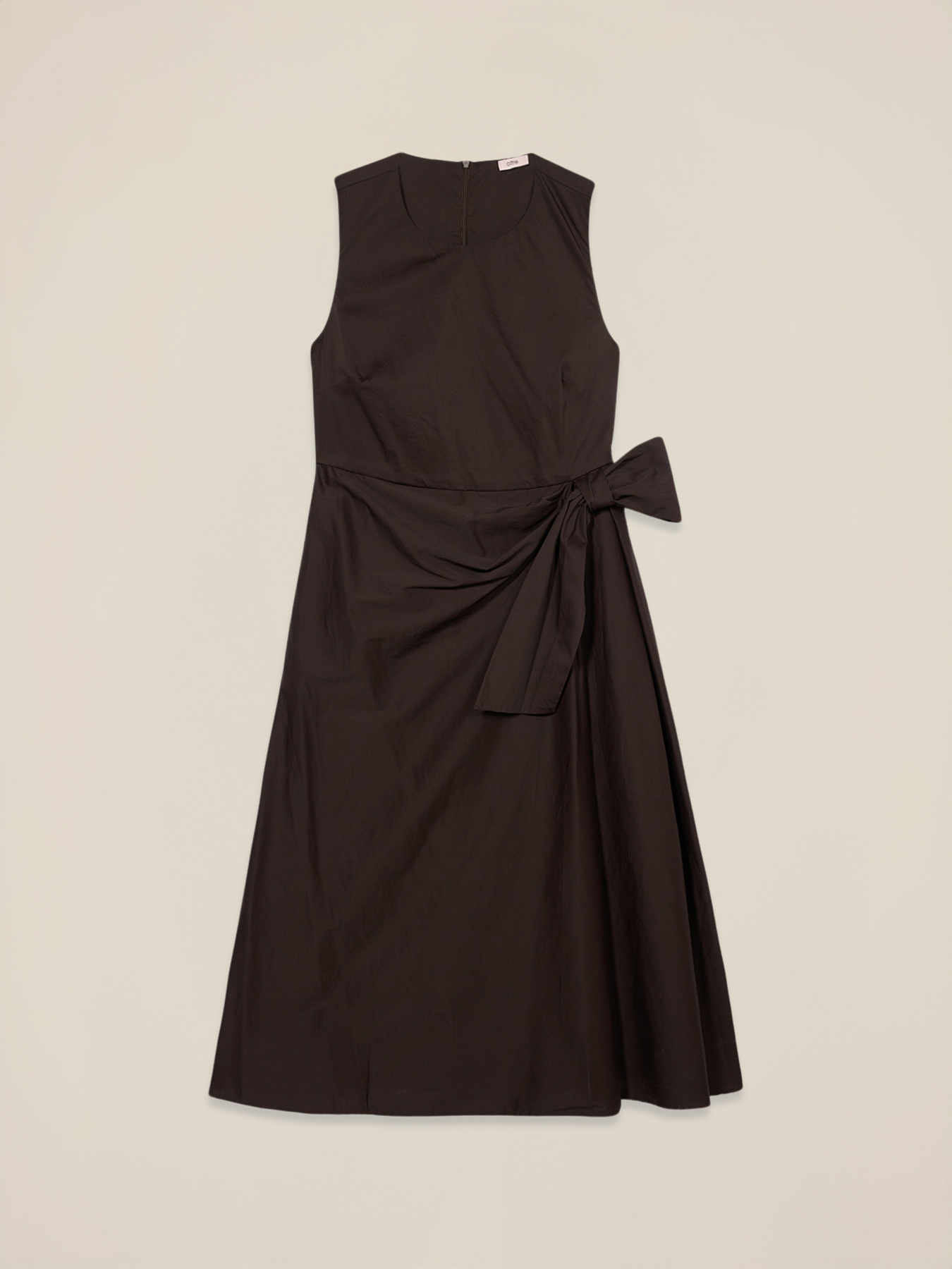 Robe midi avec n&oelig;ud lat&eacute;ral image number 3