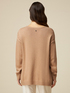Cashmere blend sweater with cable pattern image number 1