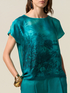 Blusa de sat&eacute;n estampada image number 2