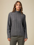 Cable pattern and gem stone sweater image number 0