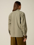 Oversized cotton shirt with jewel embellishments image number 1