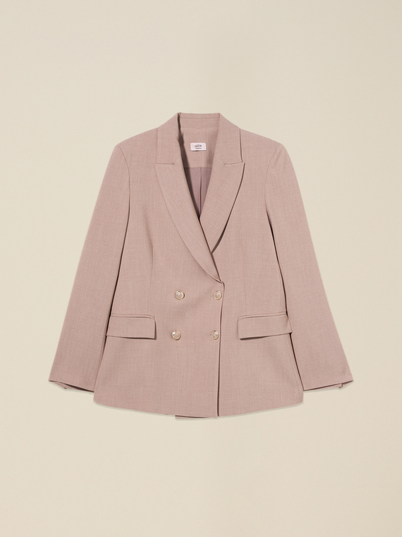 Blazer doppiopetto con bottoni araldica
