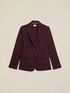 Blazer en flanelle m&eacute;lang&eacute;e viscose image number 1