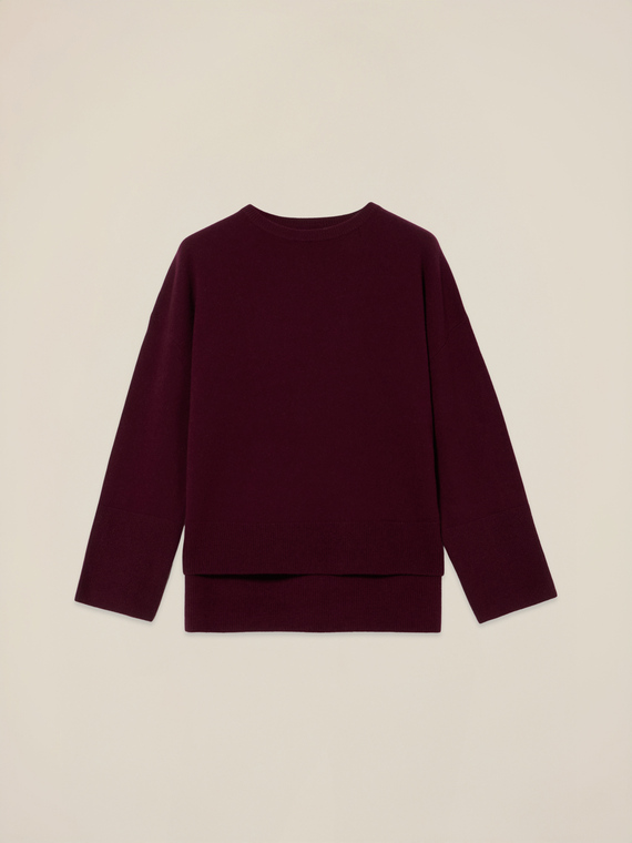 Pure wool crew neck sweater