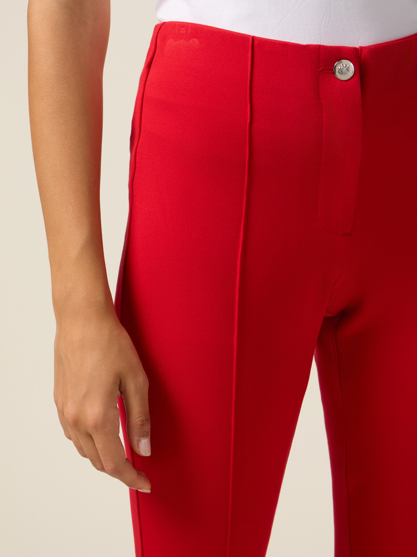 Pantaloni flare in punto milano image number 2