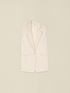 Gilet misto lino con sangallo image number 3