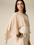 Bluse aus zwei Materialien mit &Uuml;berlagerung image number 2
