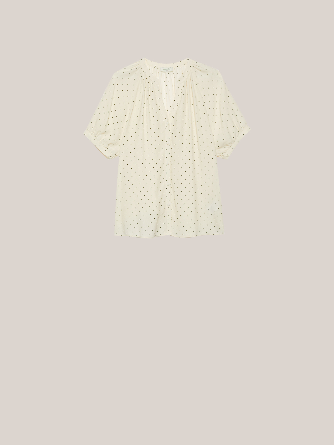 Camicia a pois in eco-viscosa image number 3