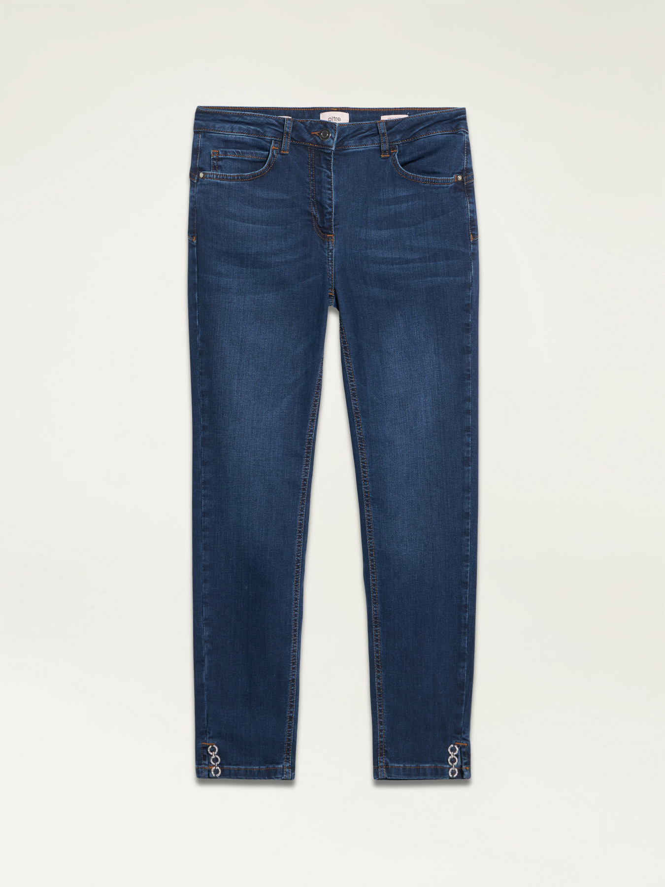 Umweltfreundliche Skinny-Jeans mit Schmuckdetail image number 4