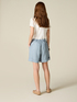 Linen Bermuda shorts with crystals image number 1
