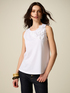 Cotton top with floral appliqu&eacute;s image number 0