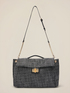 Tweed-Handtasche mit Metallverschluss image number 1