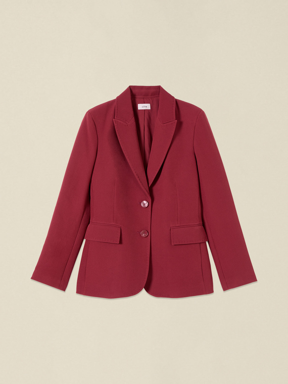 Blazer con impunture sartoriali