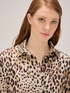 Camicia animalier in raso image number 2