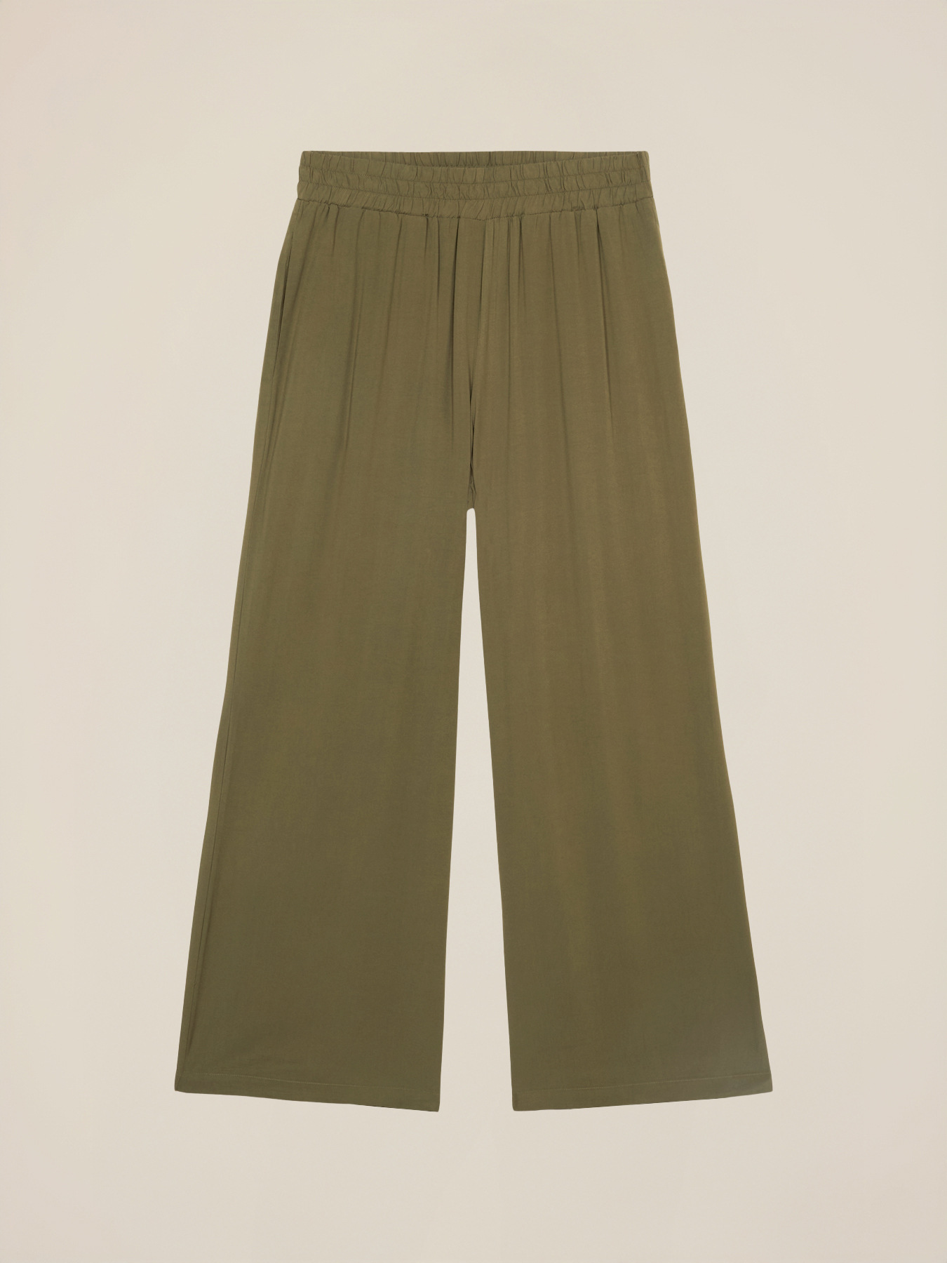 Pantalones palazzo de viscosa image number 4