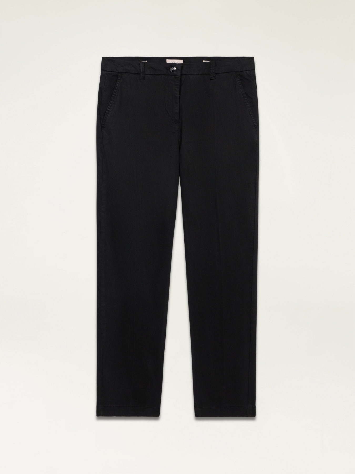 Tencel blend stovepipe trousers image number 1