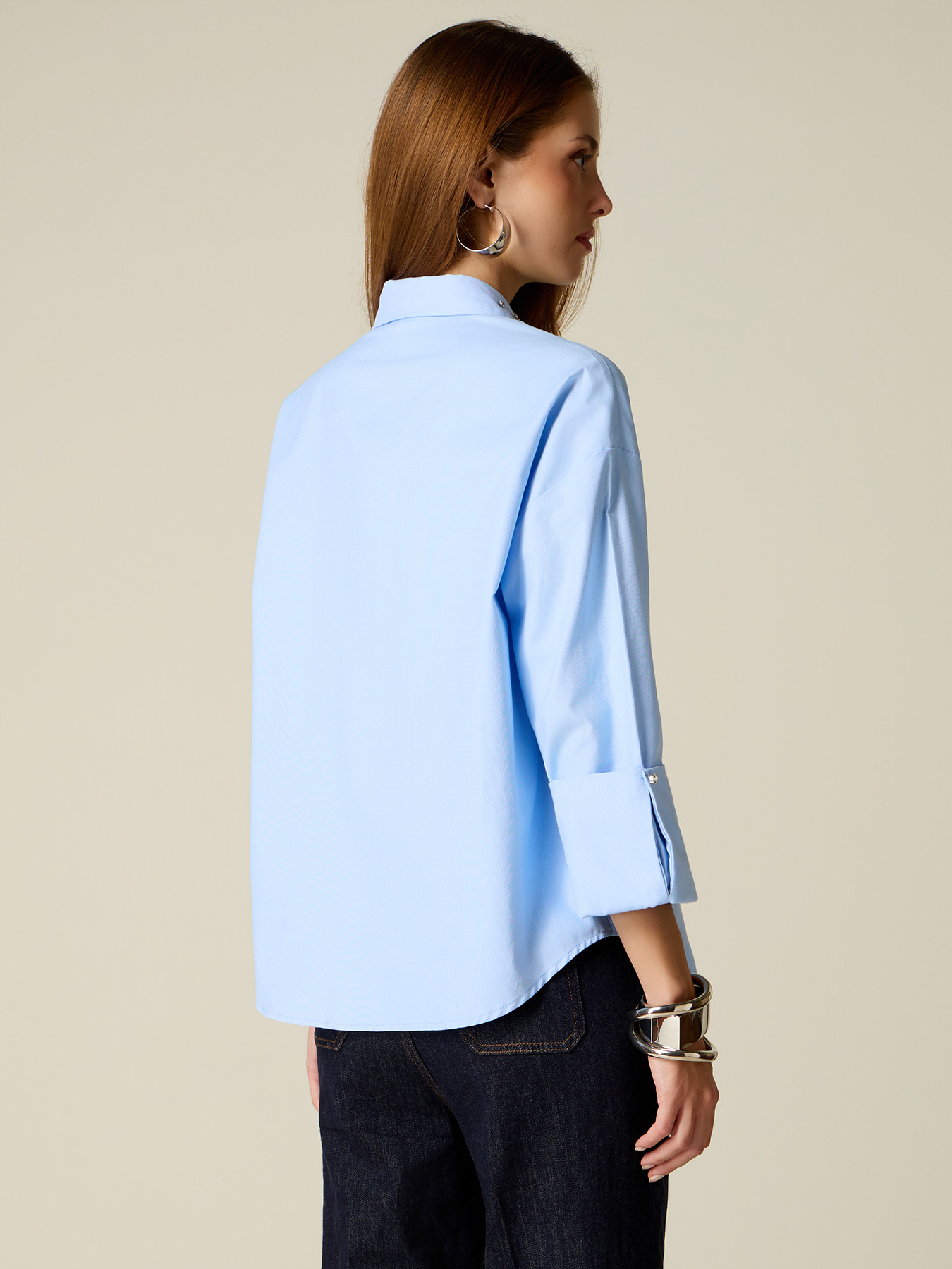 Shirt with crystal settings image number 1