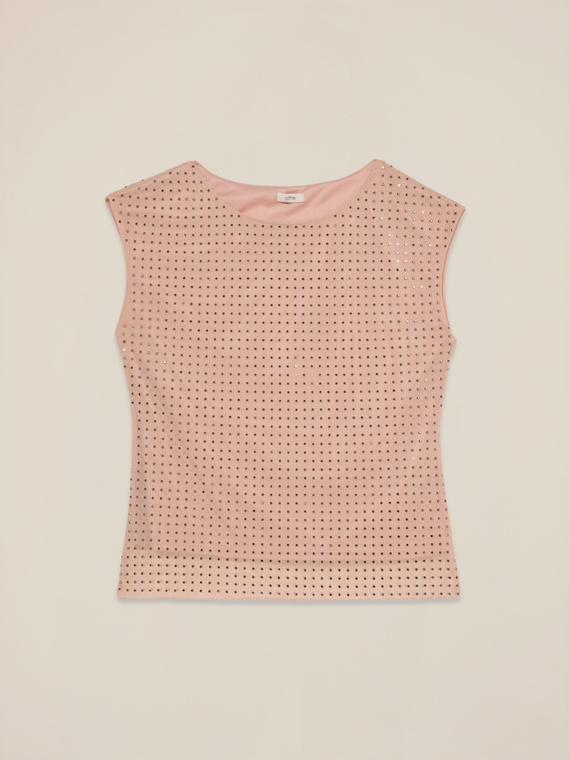 Tulle top with studs