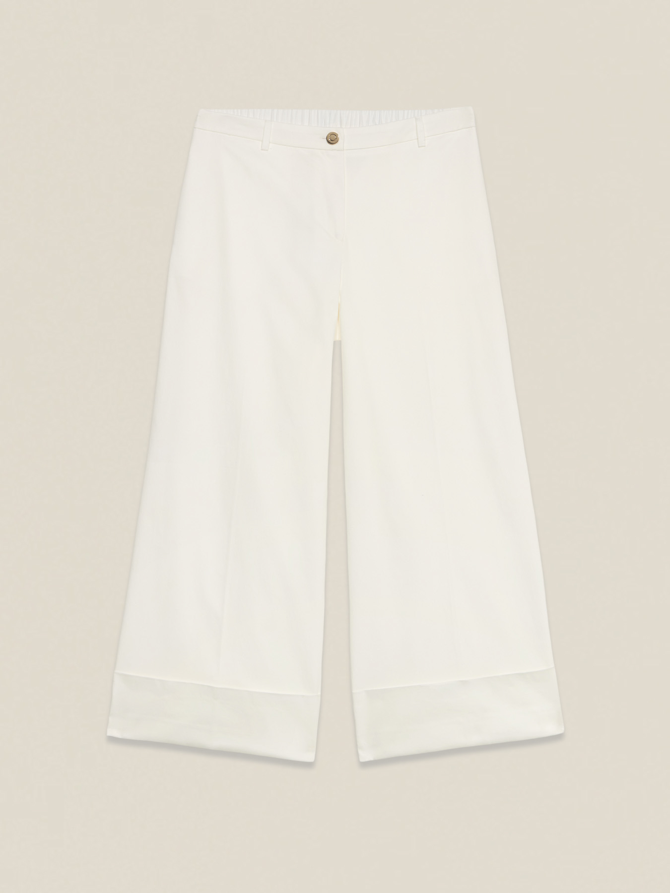 Cotton blend palazzo pants image number 4
