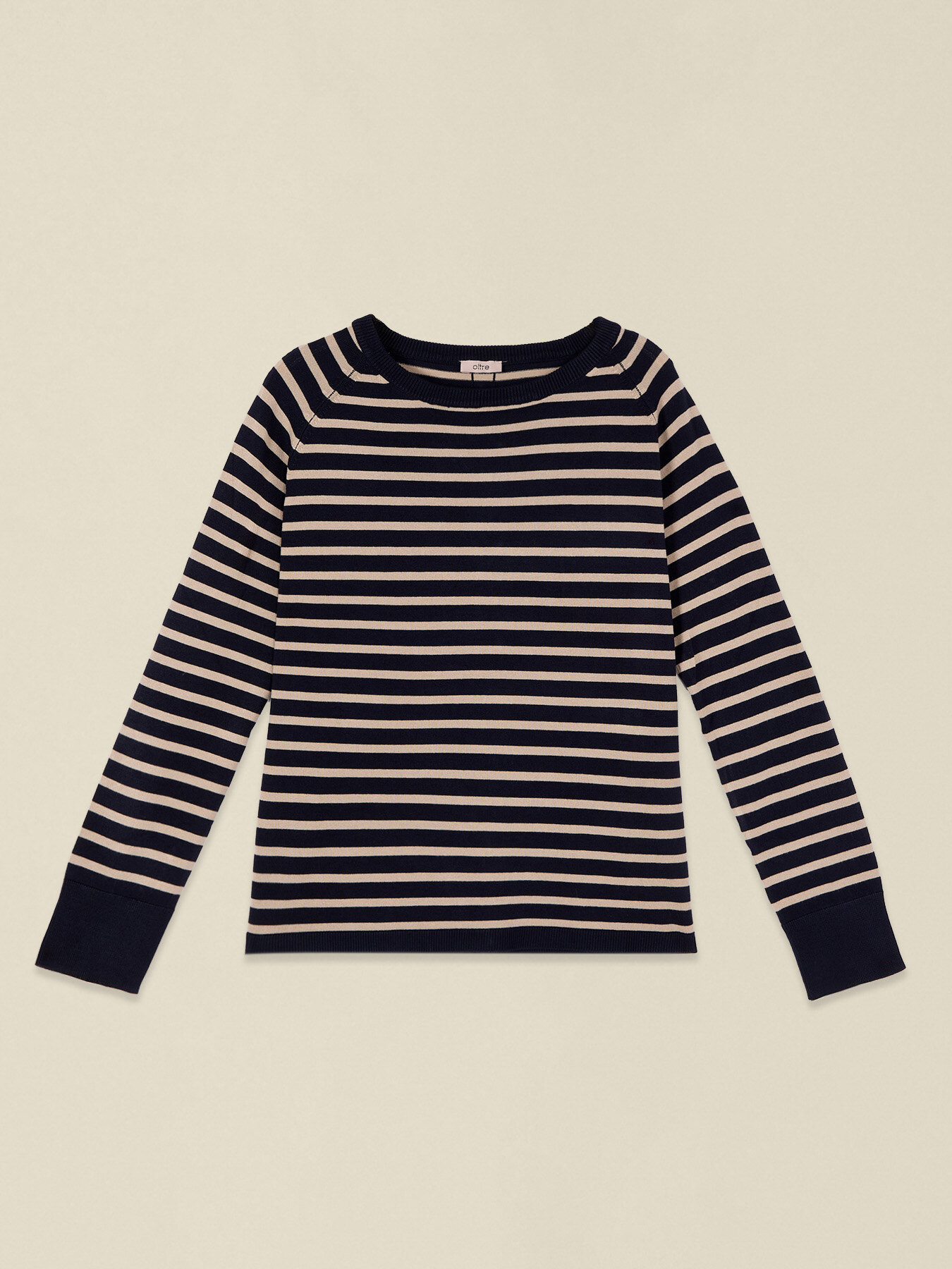 Striped sweater with buttons on the back image number 3
