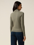 Fitted turtleneck in viscose blend image number 1