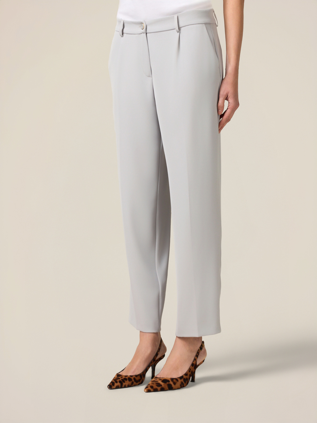 Pantaloni in tessuto fluido image number 3