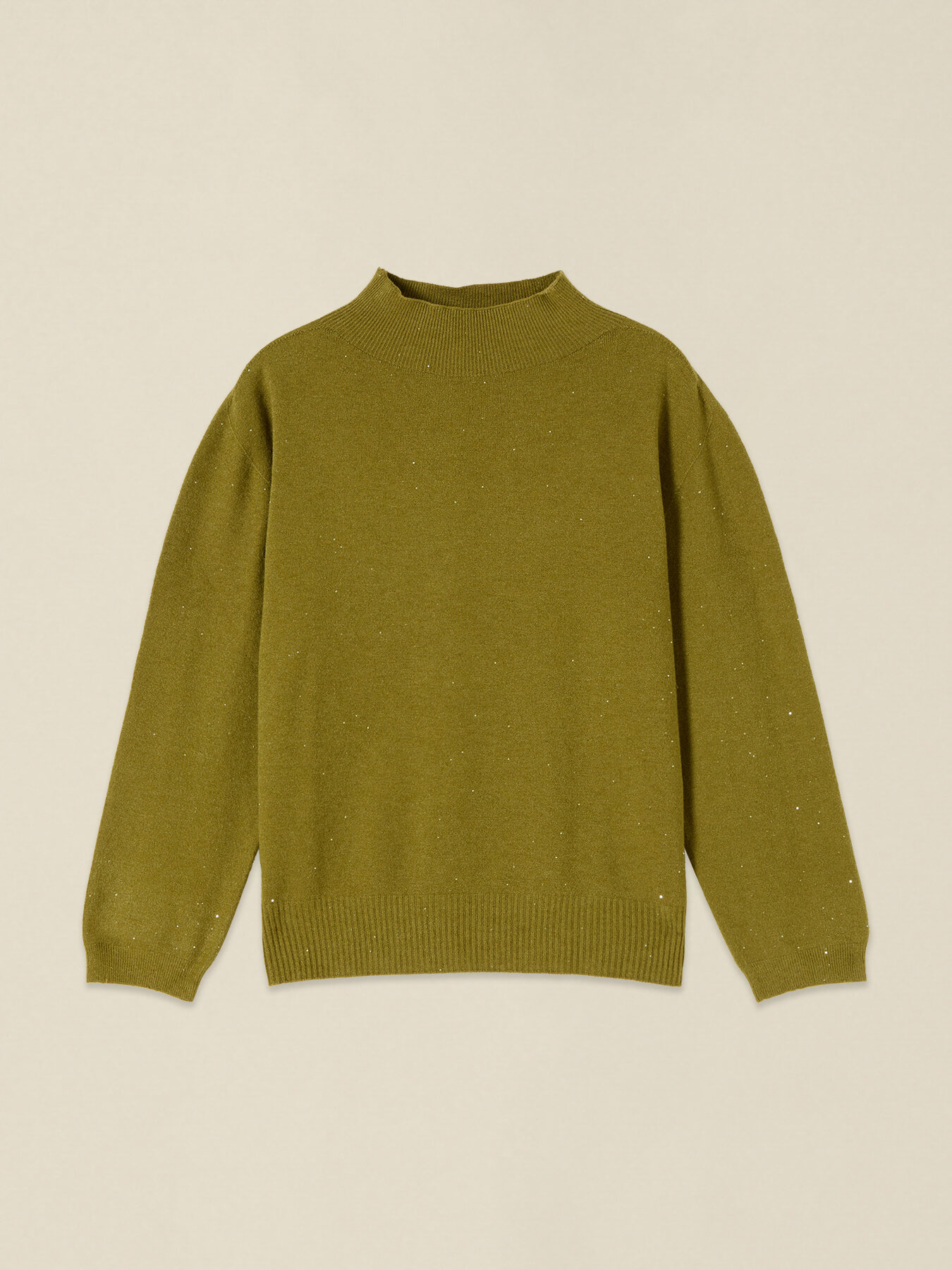 Rollkragenpullover mit Mini-Pailletten image number 3