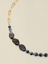 Halskette mit Perlen und geometrischer Kette image number 2