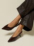 Patent leather slingback pumps image number 0