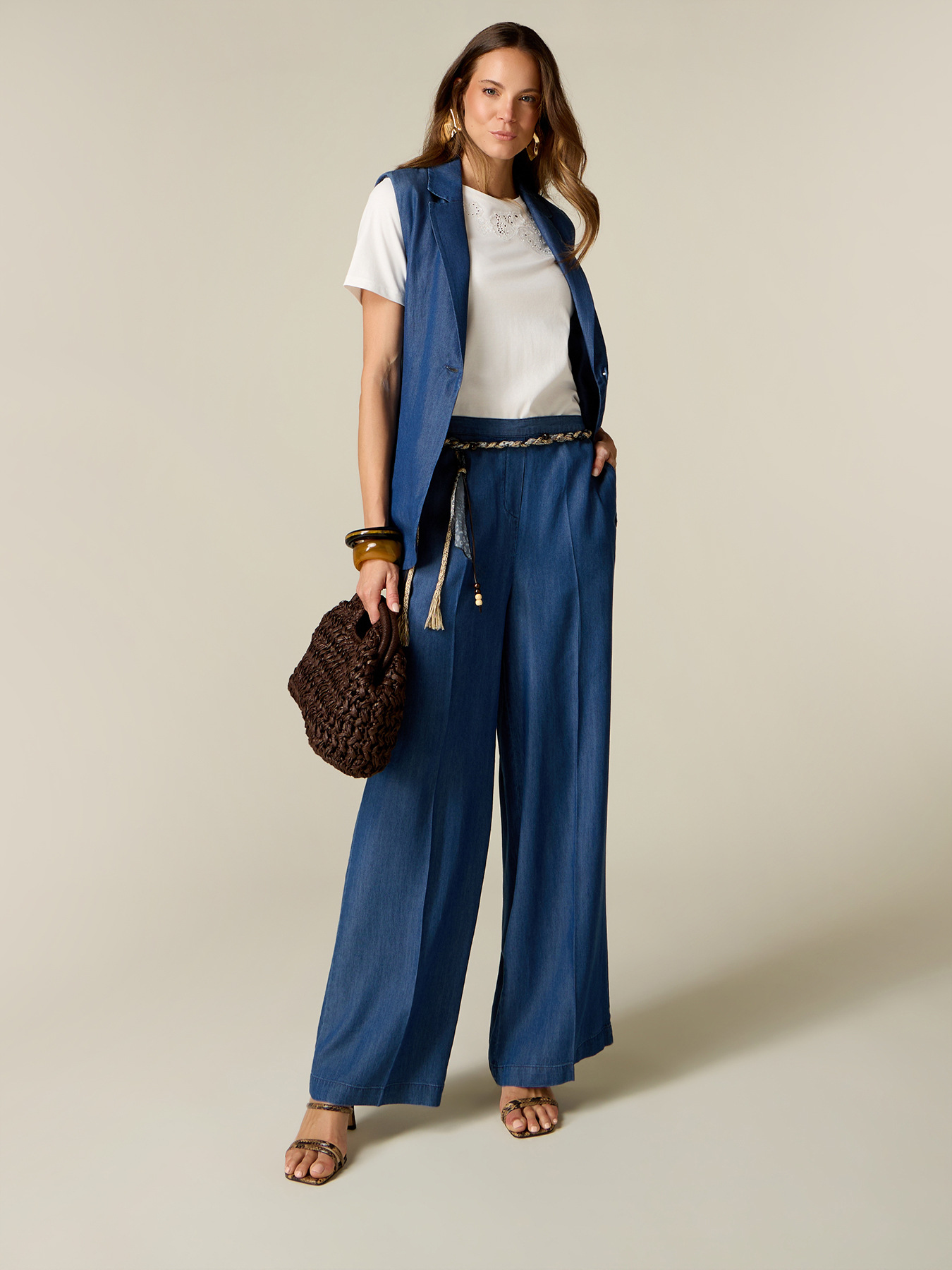 Palazzo pants in Tencel image number 0