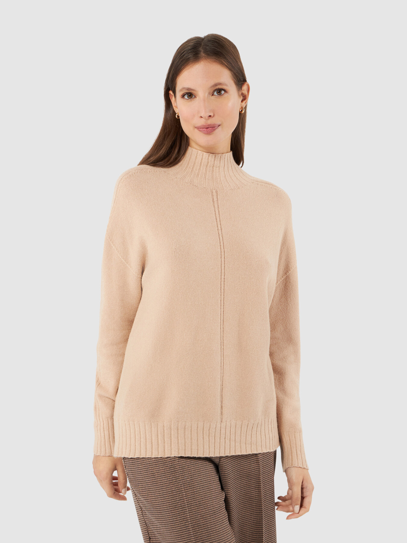 Pull col chemin&eacute;e en viscose agr&eacute;able &agrave; porter image number 0