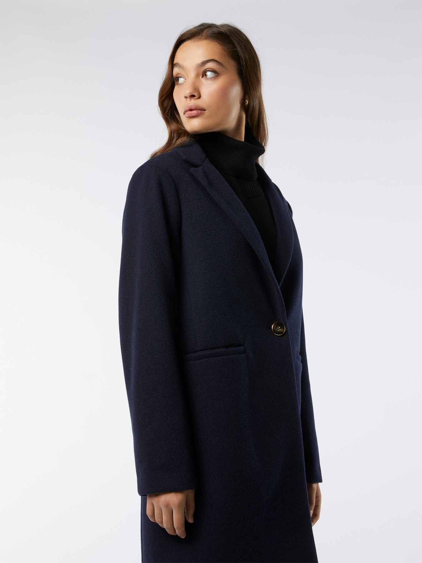 Cappotto dritto misto lana image number 2