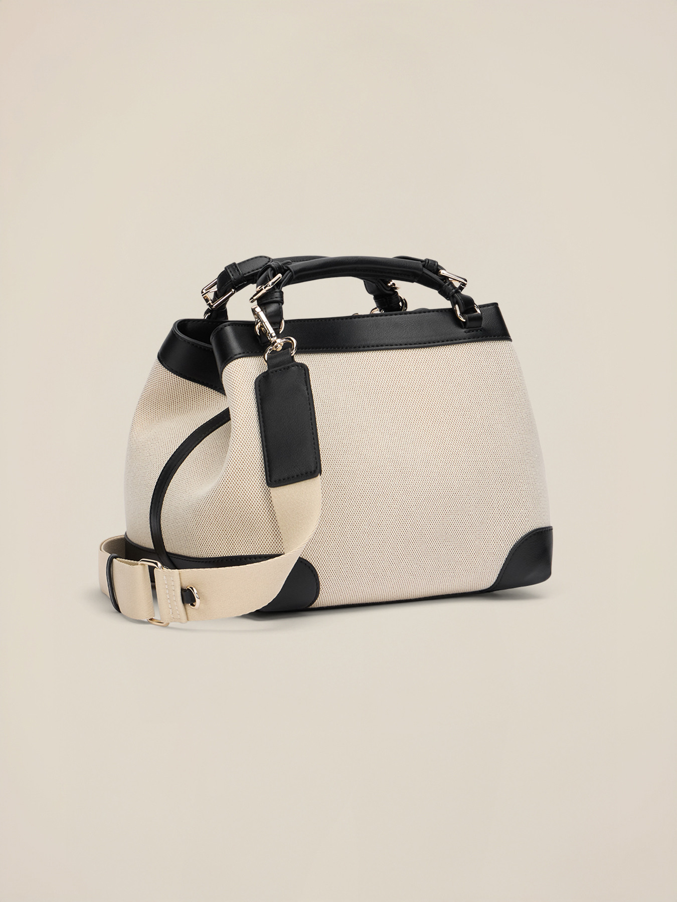 Maxi bauletto in canvas image number 3