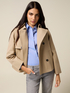 Kurzer Trenchcoat aus Baumwollmischung image number 0
