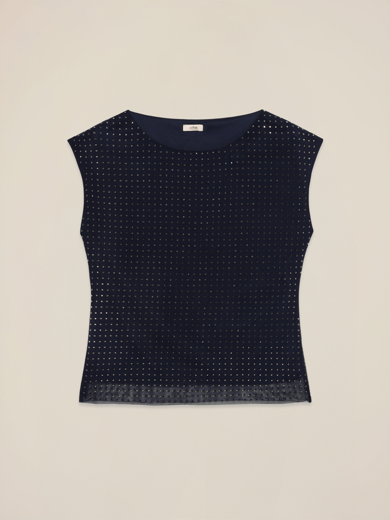 Tulle top with studs image number 4
