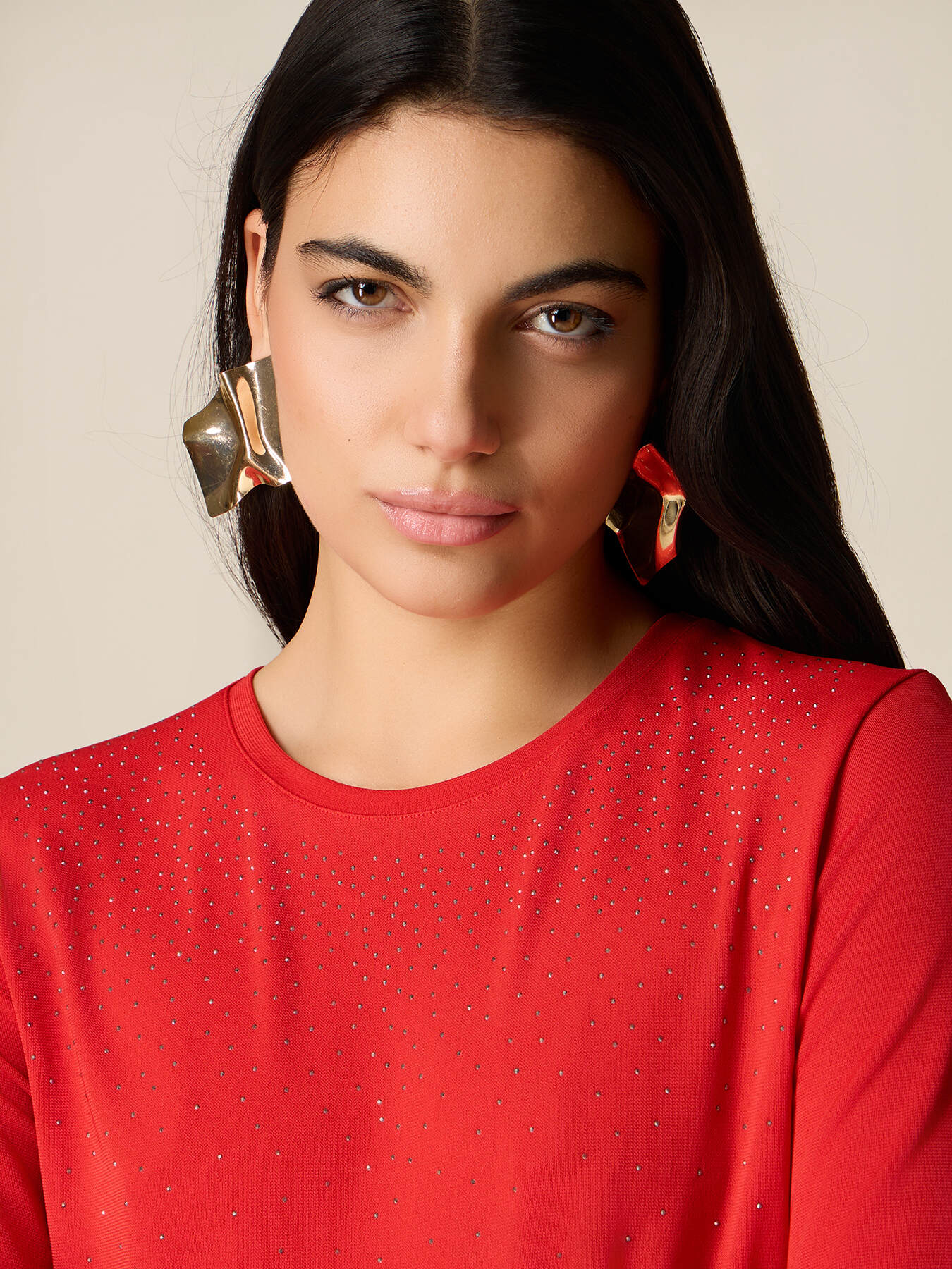 T-shirt with degrad&eacute; studs image number 2