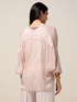 Blusa coprispalle in voile misto seta image number 1