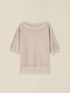 Lurex sweater with boat neckline image number 3