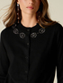 Cardigan with jewel embroidery image number 2